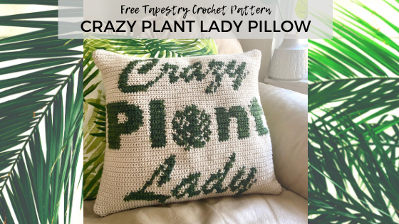Crazy Plant Lady Pillow: Tapestry Crochet Pattern