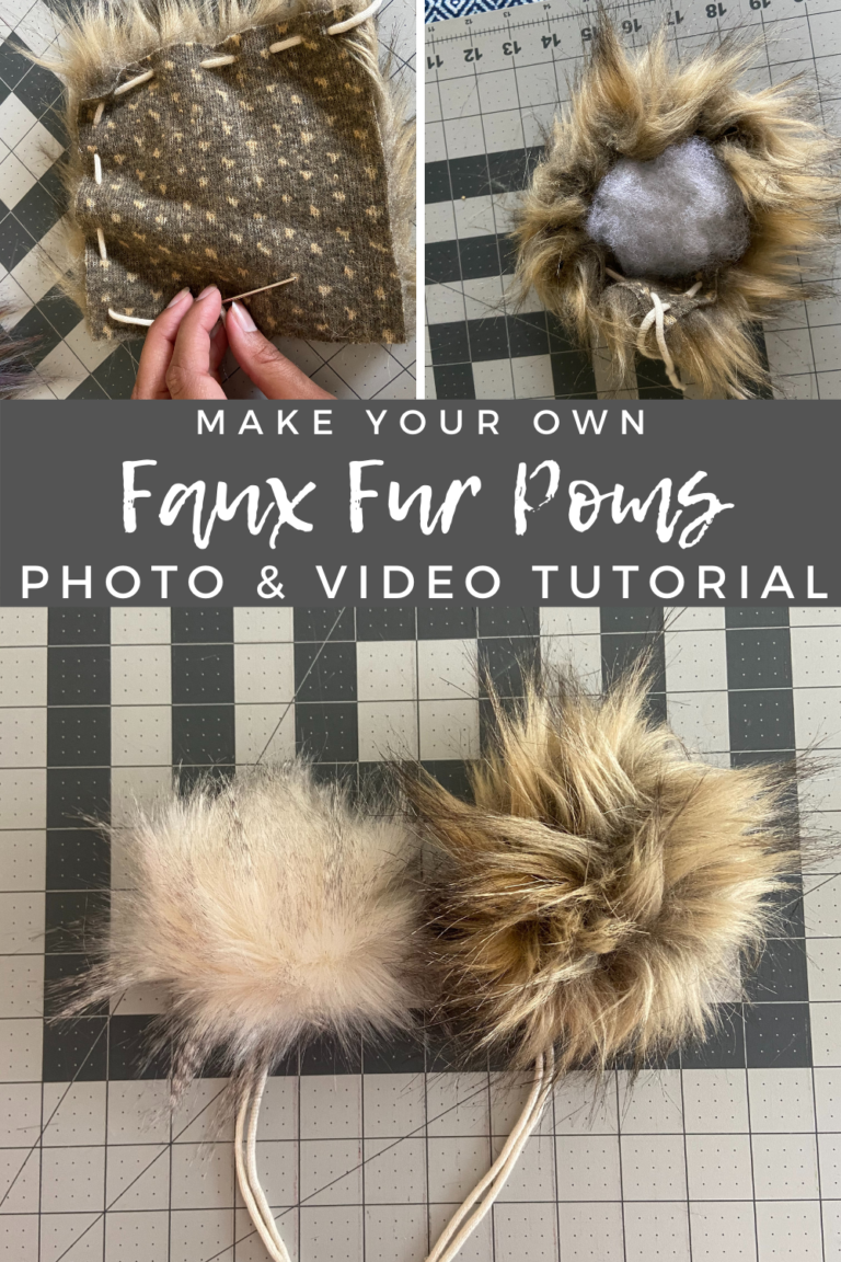 How to Make Faux Fur Poms Photo & Video Tutorial Crafting for Weeks