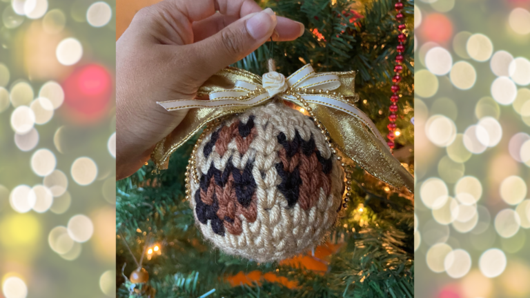 How to Crochet a Leopard Print Ornament