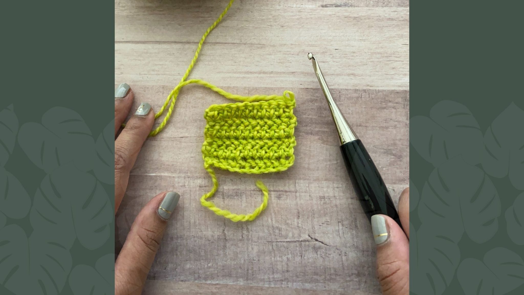 Crochet the Herringbone Half Double Crochet Stitch - Crafting for Weeks