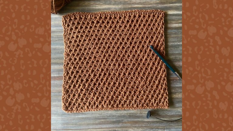 How to Crochet a Tunisian Blanket Square