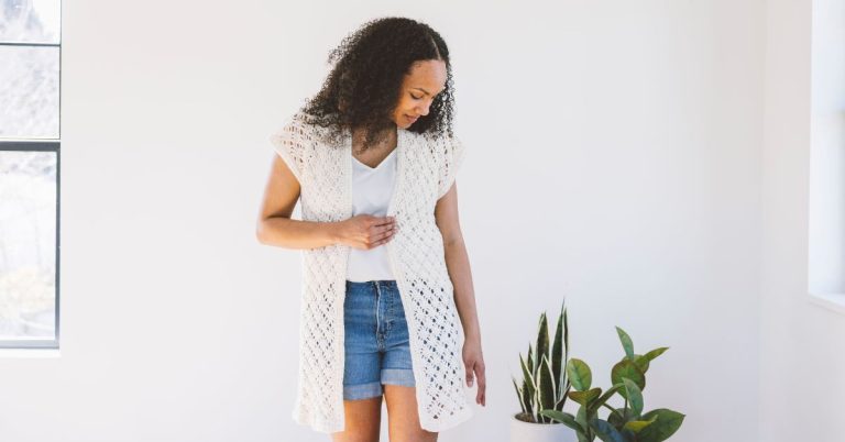 Crochet a Lacy Summer Sweater – Free Pattern